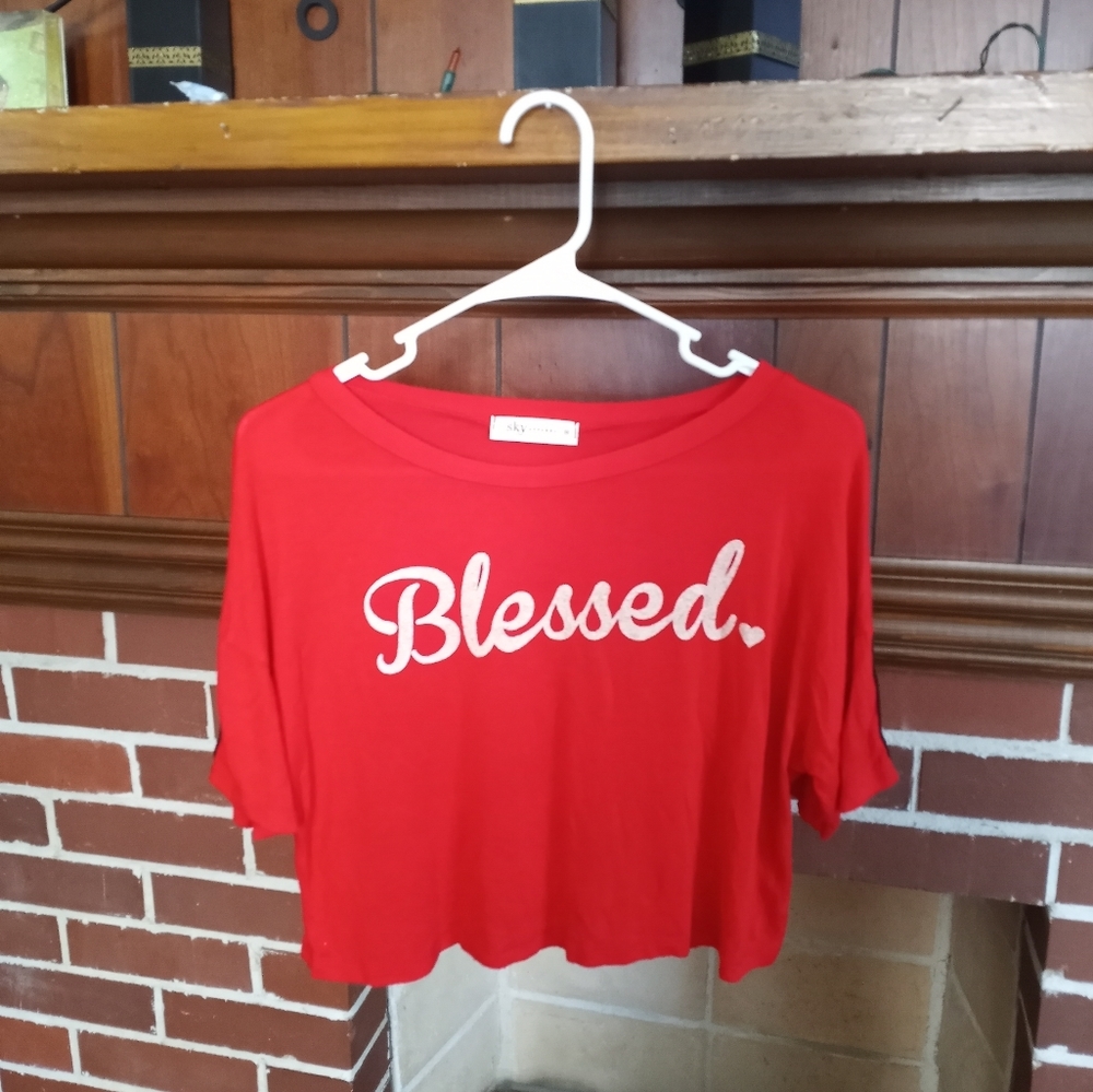 Sky Apparel cropped blouse